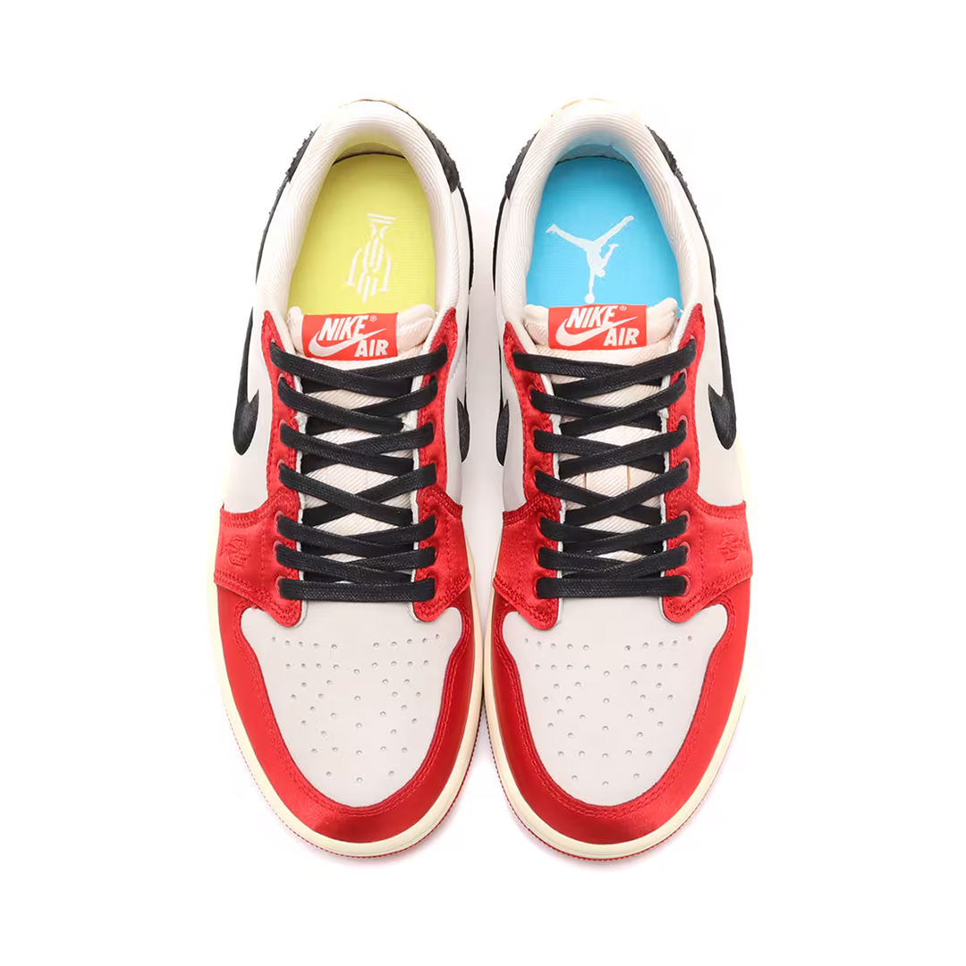 Nike Air Jordan 1 Low OG x Trophy Room 'Sail and Varsity Red'