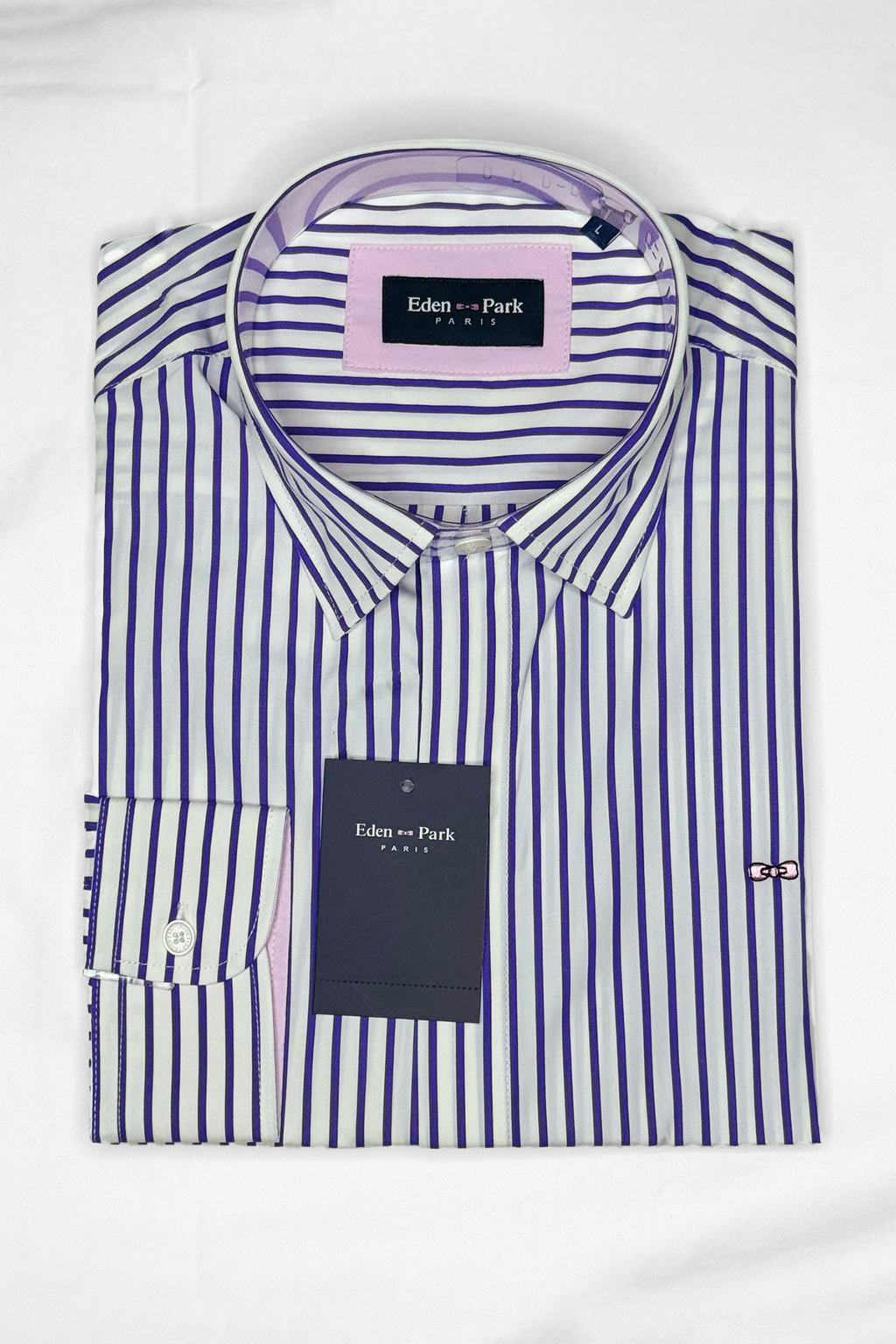 Eden Park Chemise à Rayures Bâtons Lavender