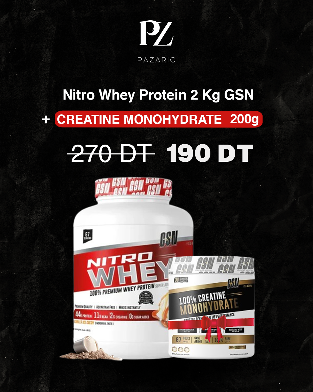 PACK NITRO WHEY GSN 2 KG