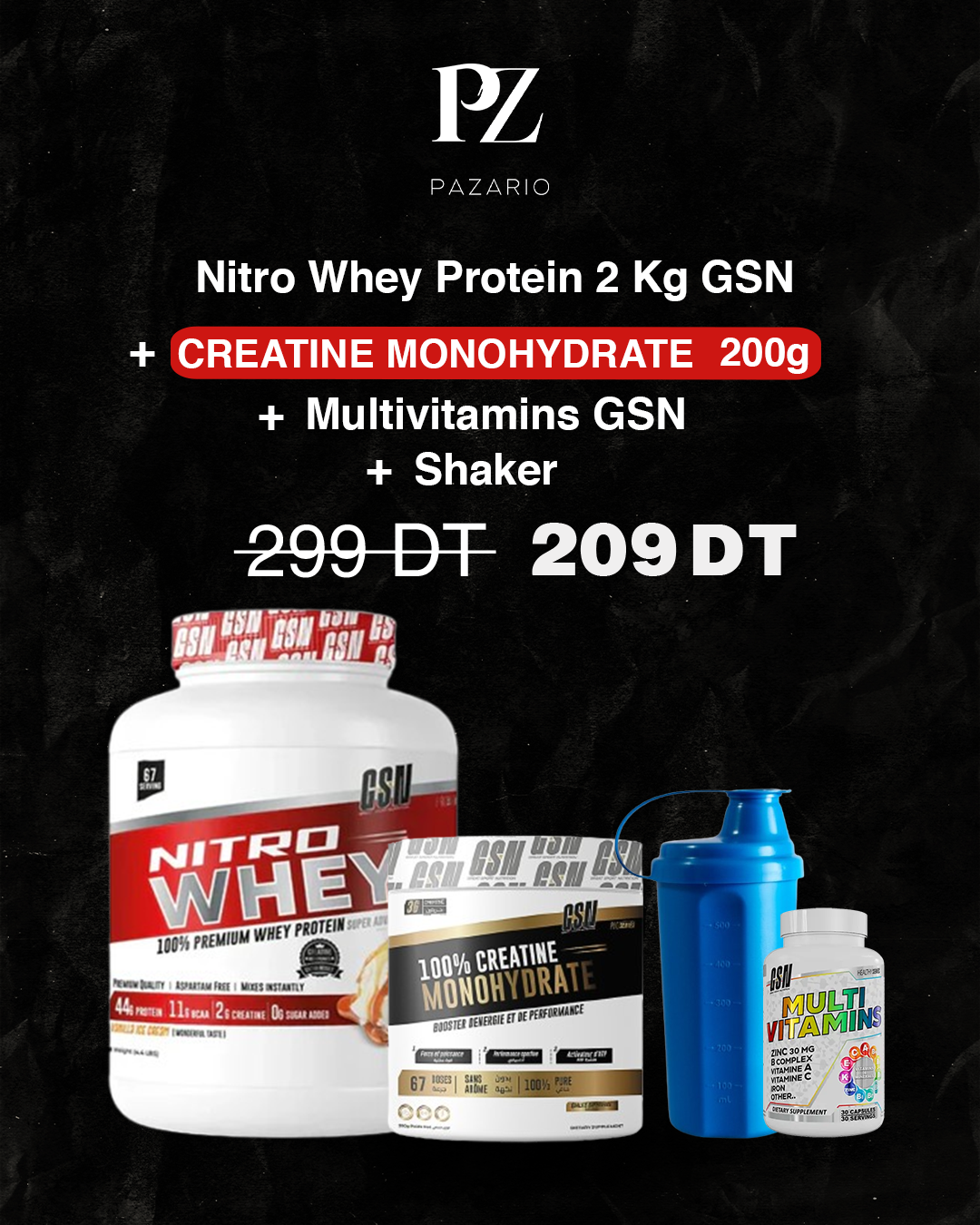 PACK NITRO WHEY 2 KG GSN