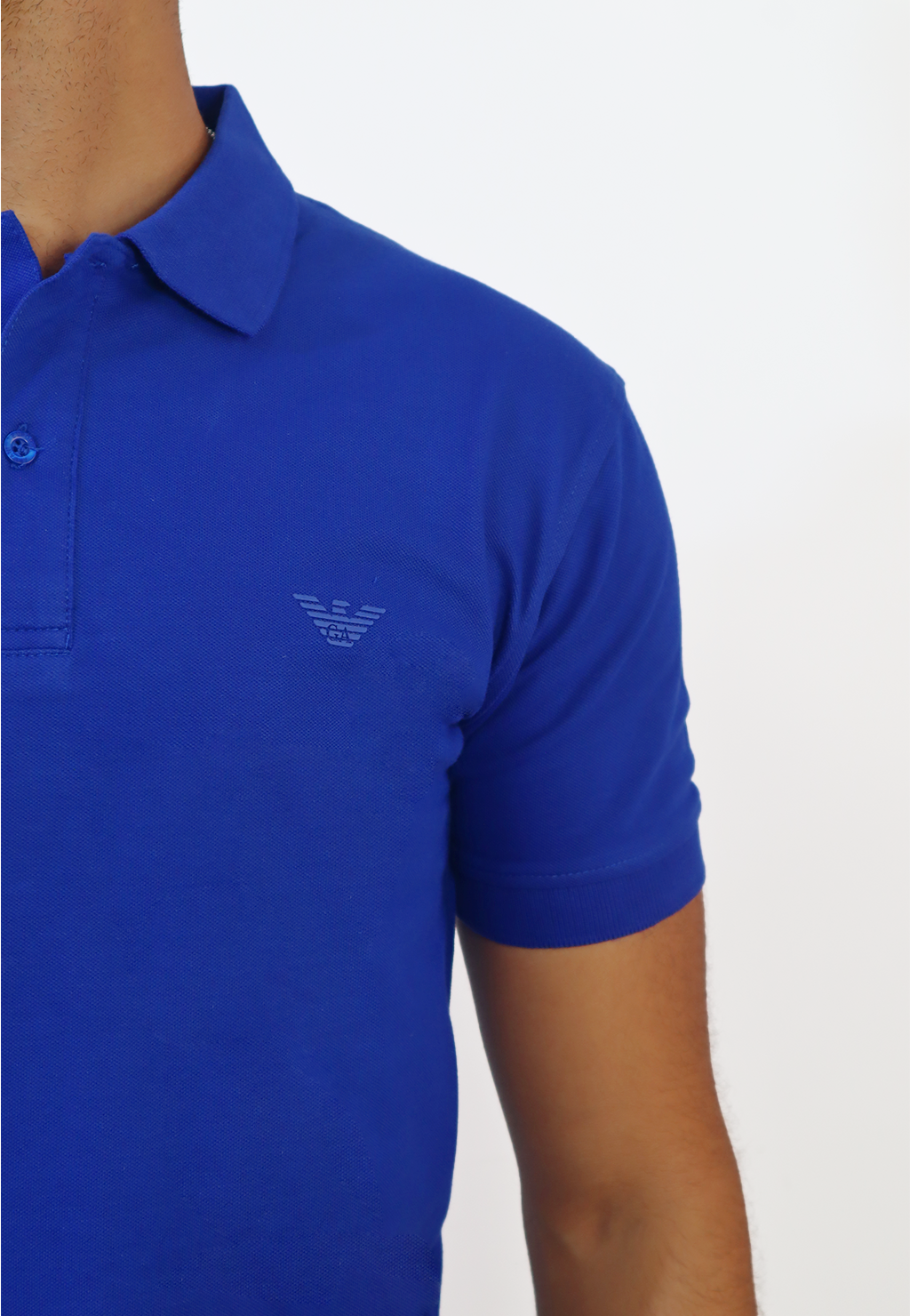 ARMANI Polo Bleu Royal