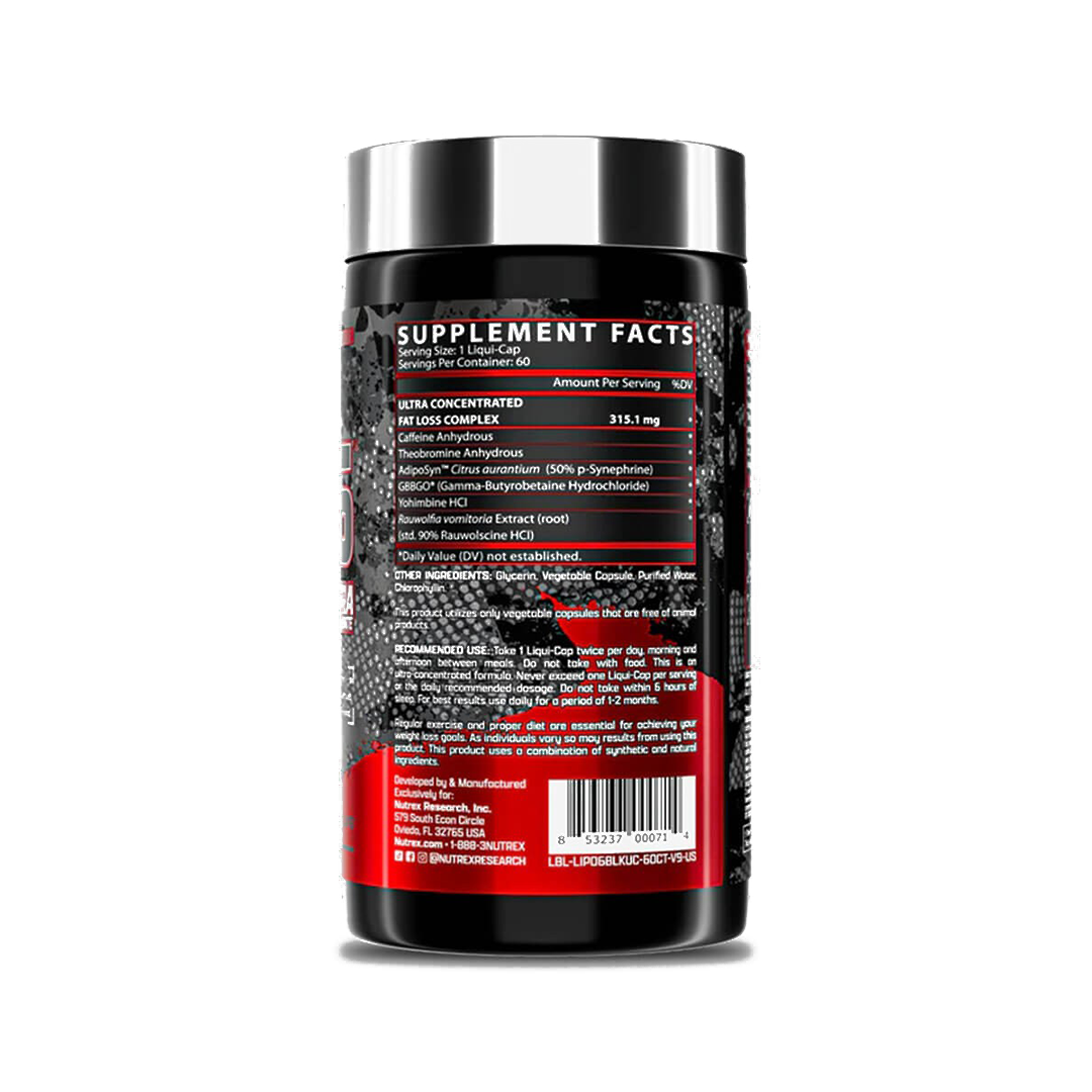 LIPO-6 BLACK UC NUTREX 60 CT