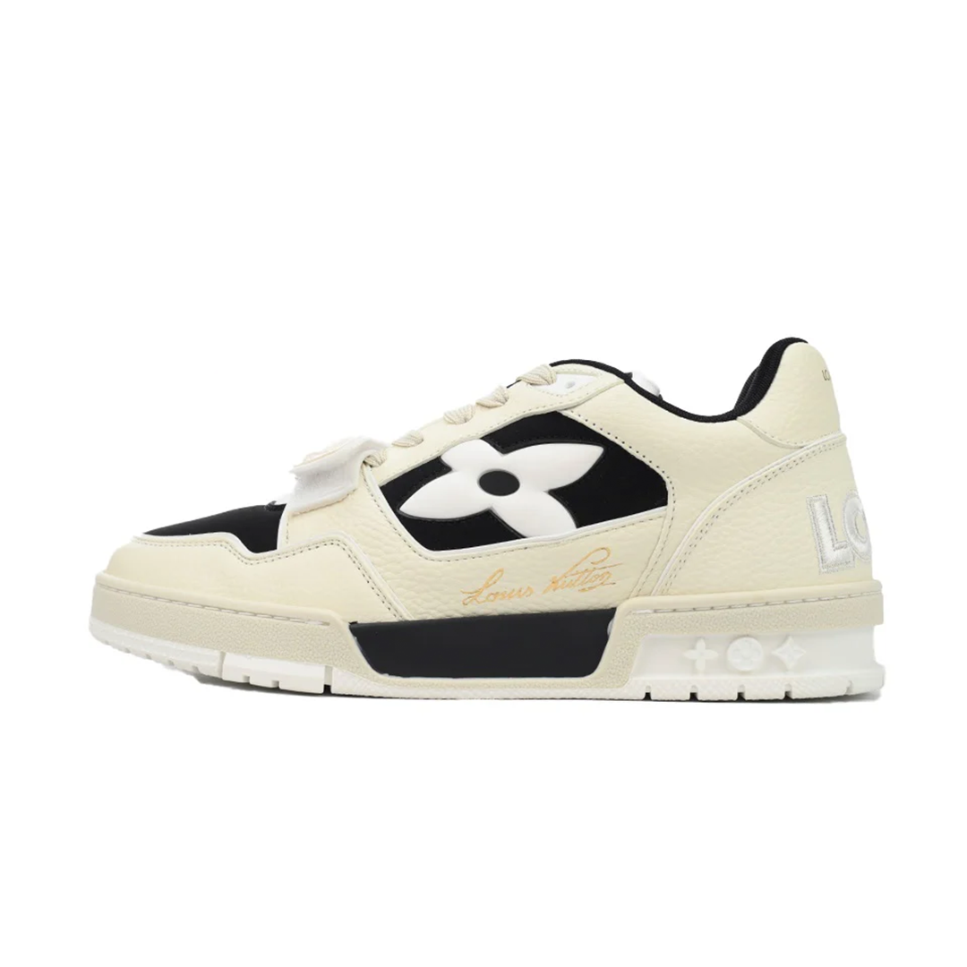 Louis Vuitton LV Trainer Monogram Flower Black Beige