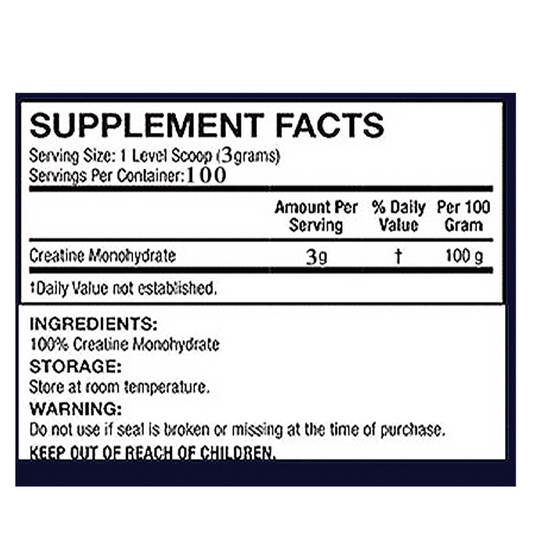 100% Creatine Monohydrate – 500Gr – Quamtrax