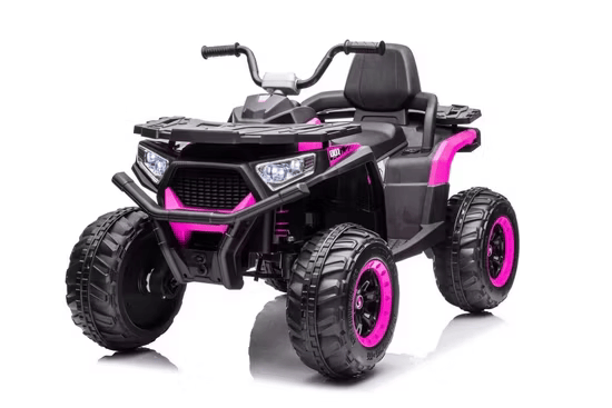 MOTO A BATTERIE POUR ENFANT 4 ROUES NOIR MAUVE