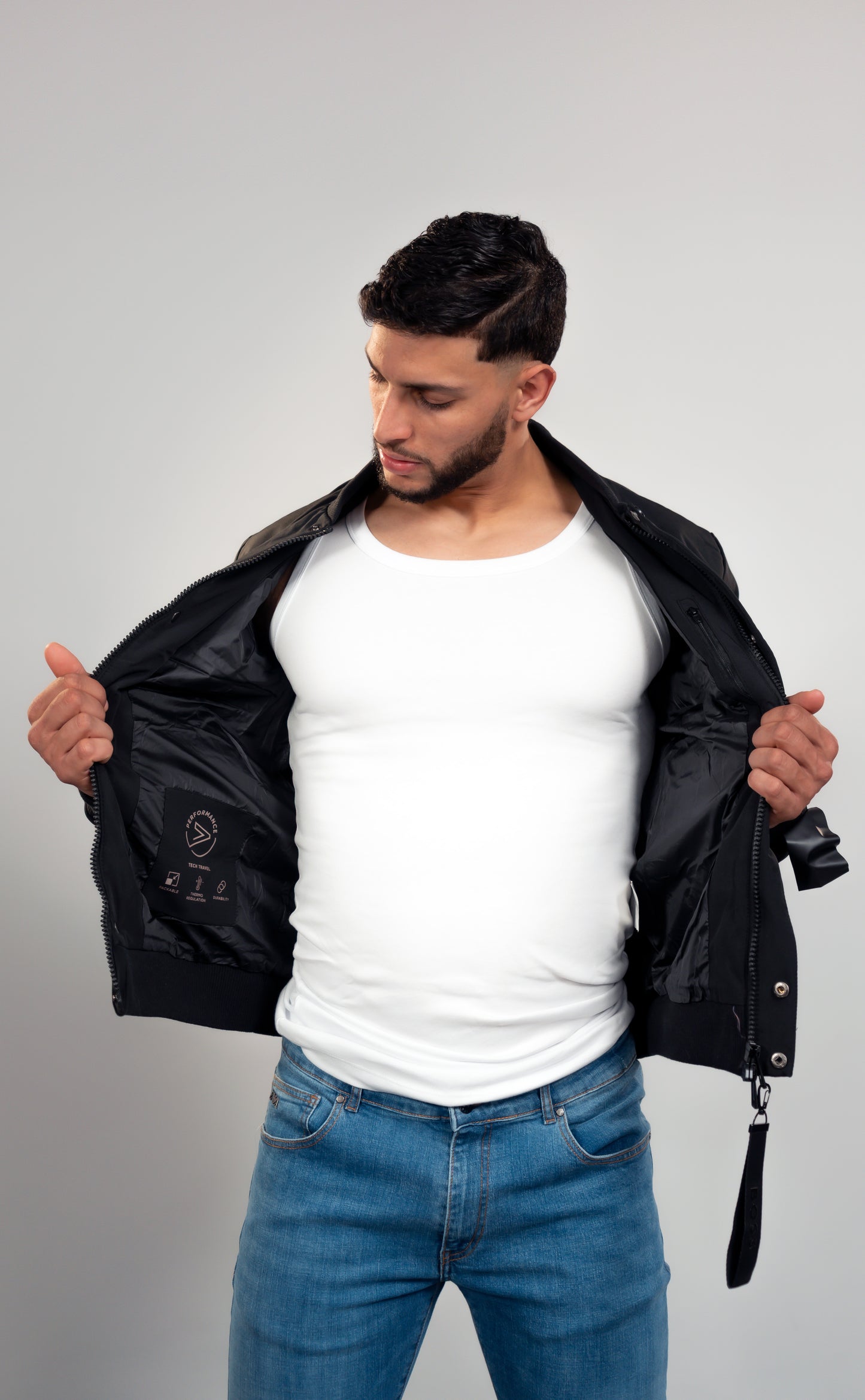 HUGO BOSS Veste mi-saison Noir