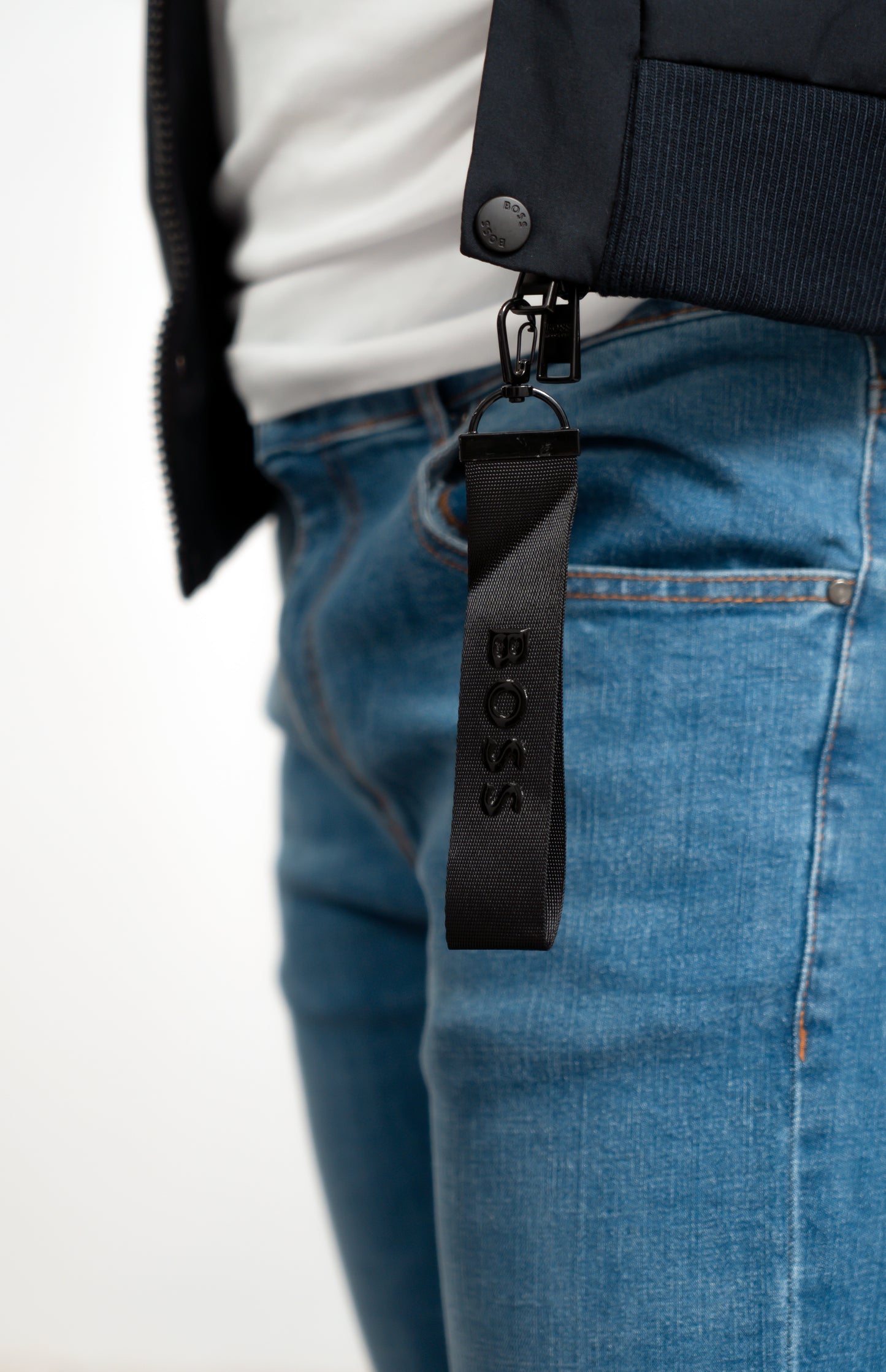 HUGO BOSS Veste mi-saison Bleu