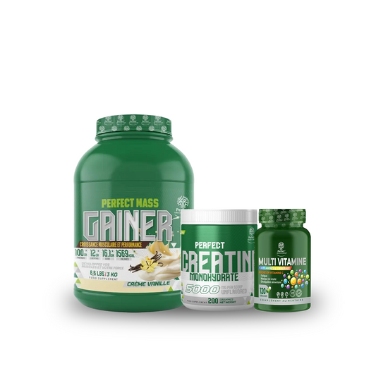 Pack Mass Gainer 3 Kg + Creatine Monohydrate 200 G + Multivitamine 120 Capsules