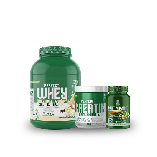 Pack Perfect Whey 2 Kg + Creatine Monohydrate 200 G + Multivitamine 120 Capsules