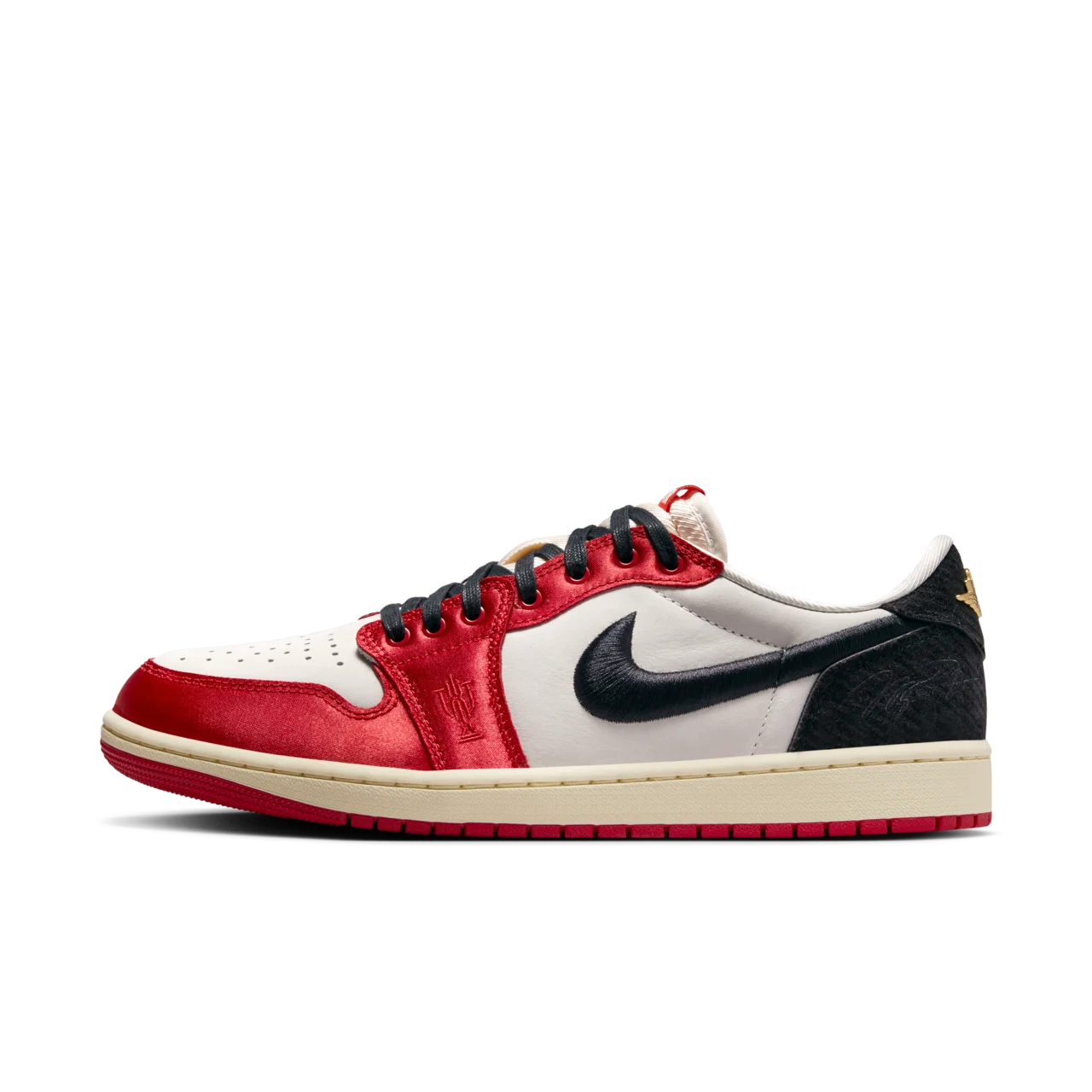Nike Air Jordan 1 Low OG x Trophy Room 'Sail and Varsity Red'