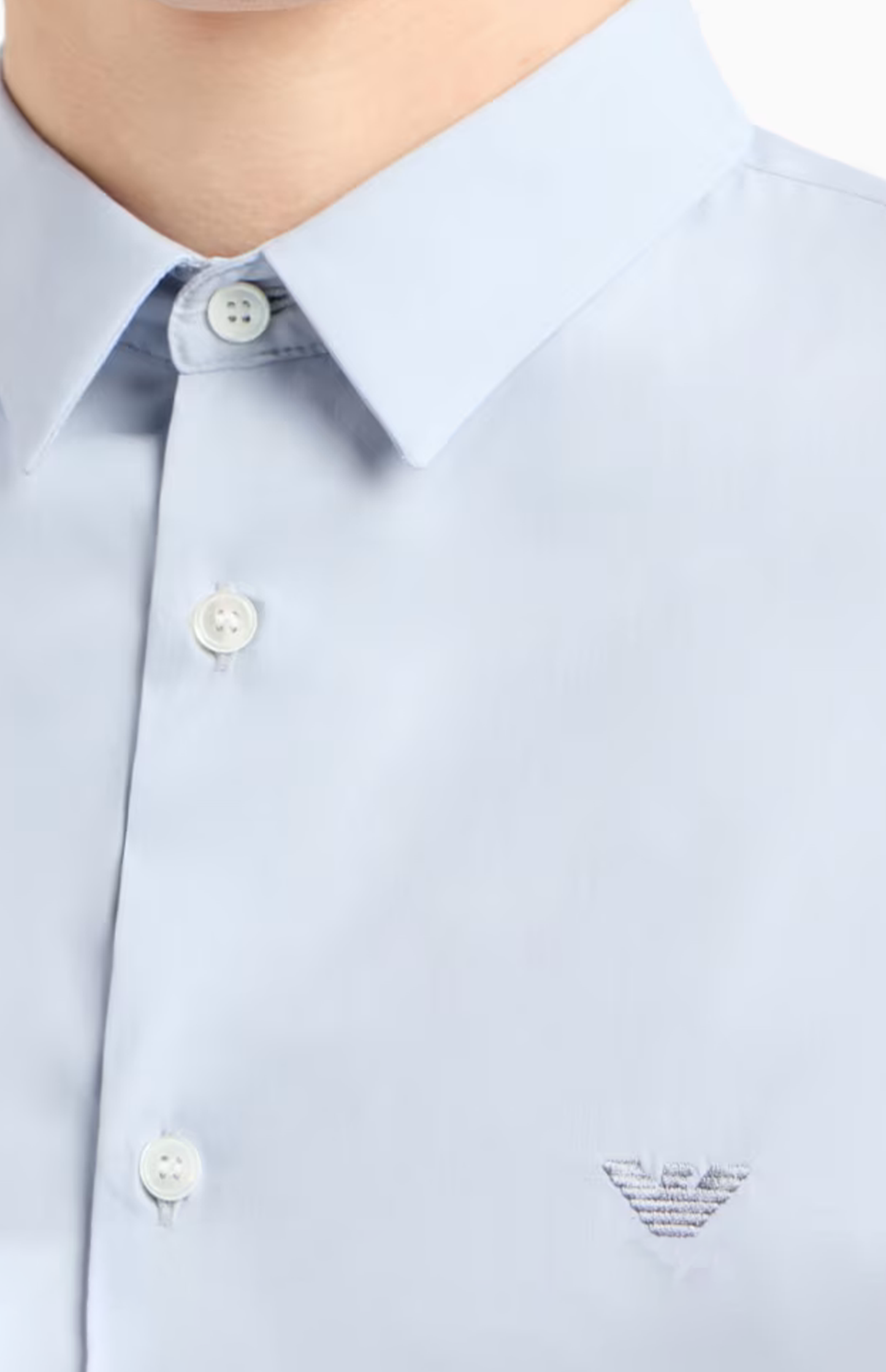 ARMANI Chemise Slim Fit Baby Bleu