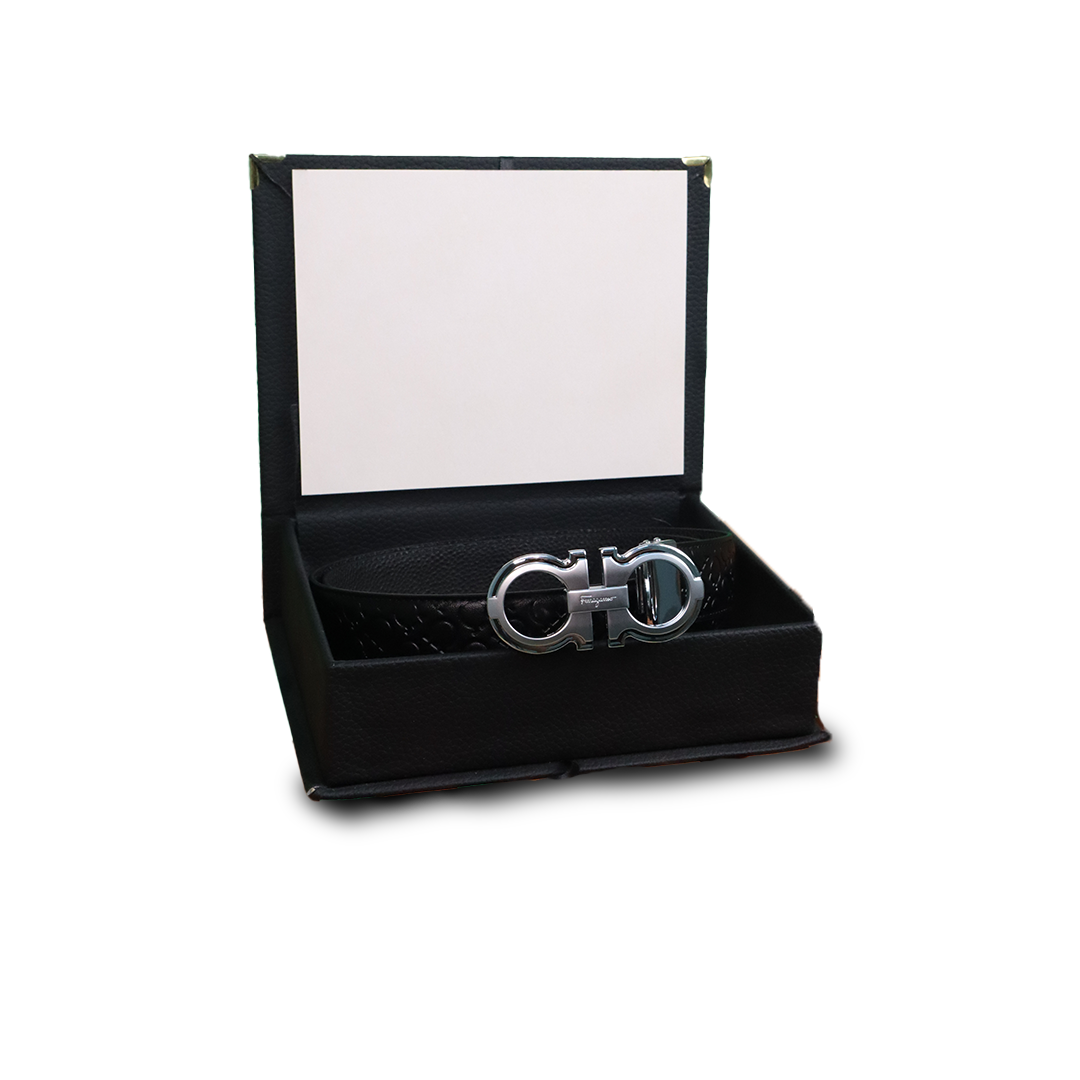 Ferragamo Ceinture Hommes Gris Brillant