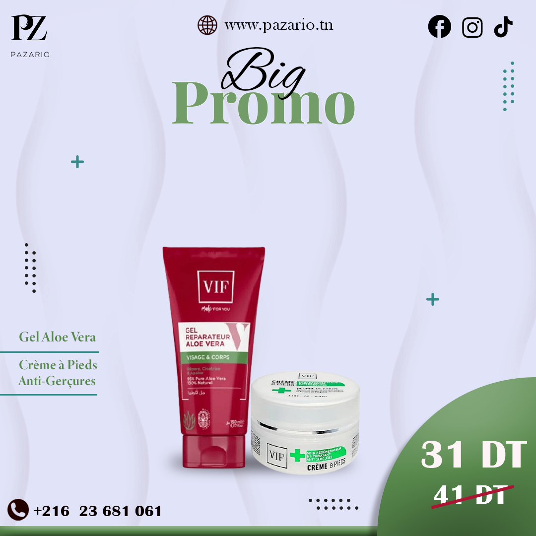 Gel Aloe Vera & Crème à Pieds VIF