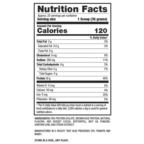 Vegan Protein – Non-Dairy Plant-Based Protein (1.9 lbs)