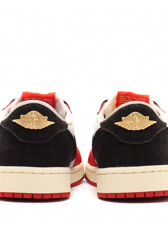 Nike Air Jordan 1 Low OG x Trophy Room 'Sail and Varsity Red'