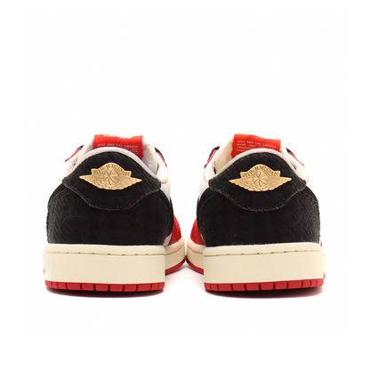 Nike Air Jordan 1 Low OG x Trophy Room 'Sail and Varsity Red'