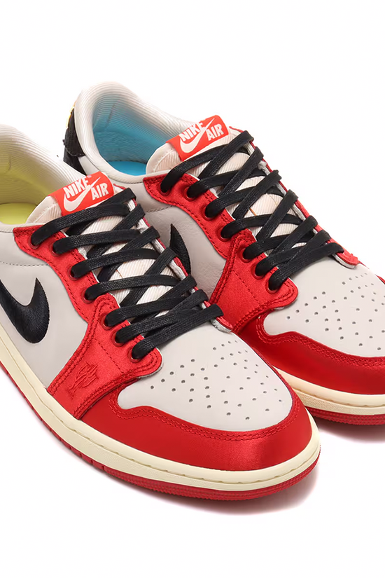 Nike Air Jordan 1 Low OG x Trophy Room 'Sail and Varsity Red'