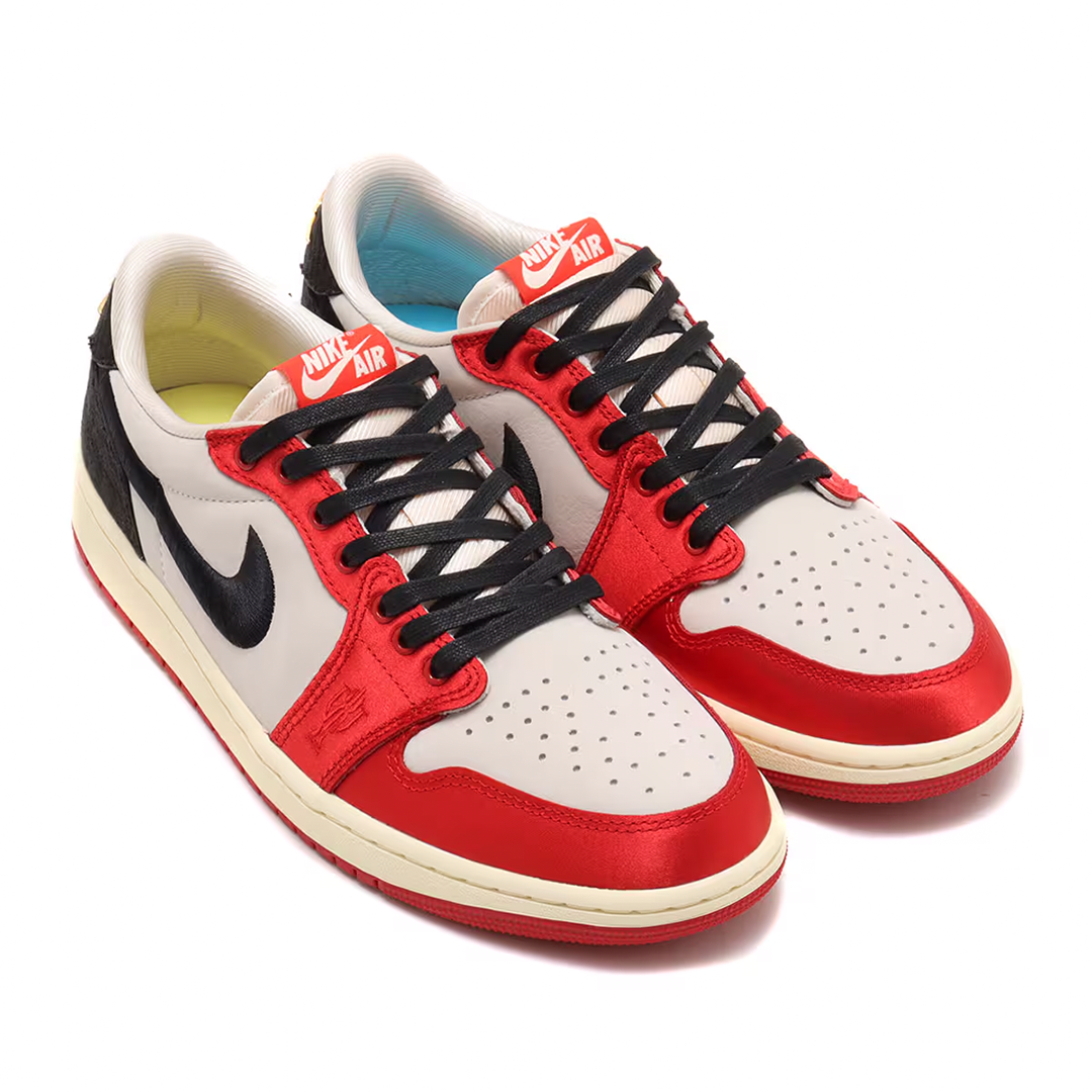 Nike Air Jordan 1 Low OG x Trophy Room 'Sail and Varsity Red'