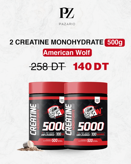 PACK AMERICAN WOLF (2 Créatine 500 g )