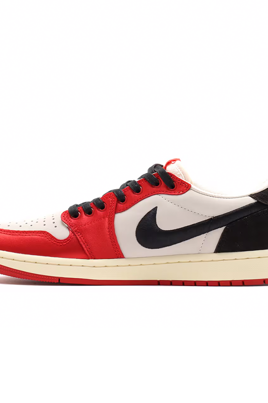 Nike Air Jordan 1 Low OG x Trophy Room 'Sail and Varsity Red'