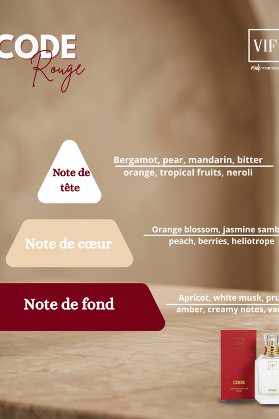 Parfum Femme Code Rouge 50 ml