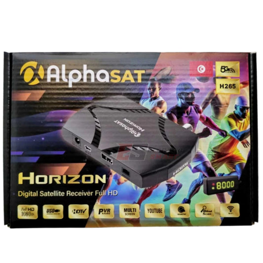Récepteur Alphasat Horizon + 4 Abonnements de 24 Mois