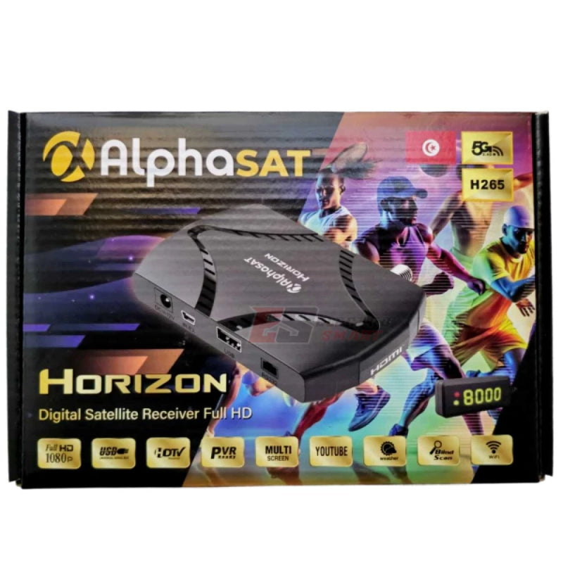 Récepteur Alphasat Horizon + 4 Abonnements de 24 Mois