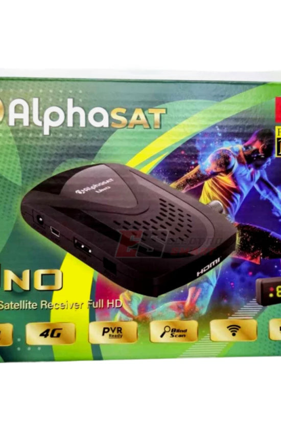 Récepteur Alphasat Uno + 5 Abonnements de 12 Mois