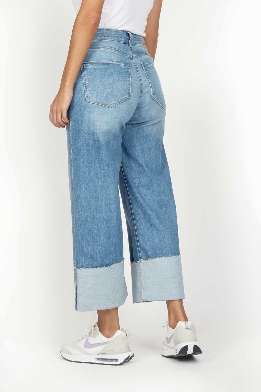 Jeans à Revers Larges