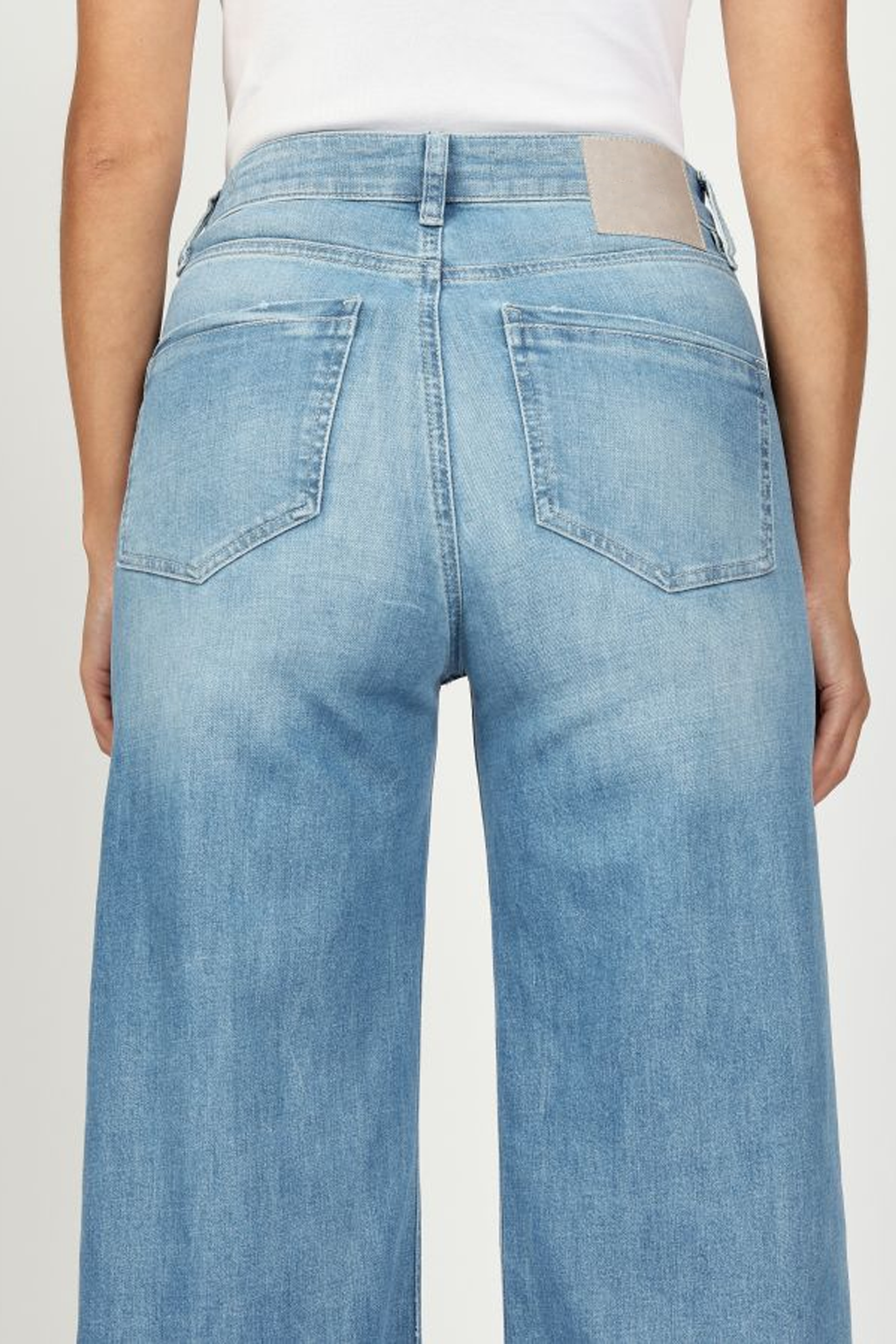 Jeans à Revers Larges