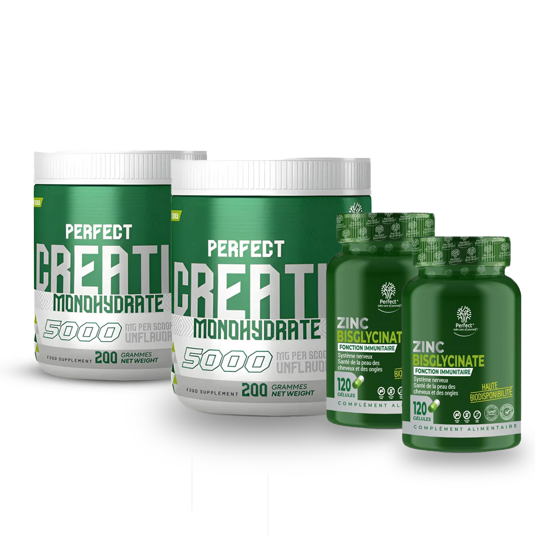 Pack Créatine Perfect + 2 Zinc