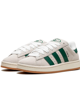 Adidas Campus 00s Crystal White Dark Green