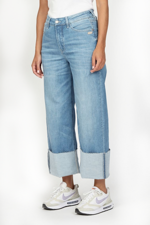 Jeans à Revers Larges