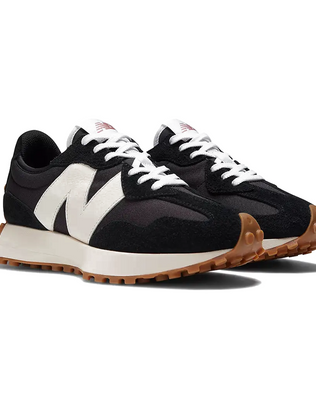 New Balance 327 Black and white