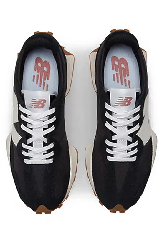 New Balance 327 Black and white