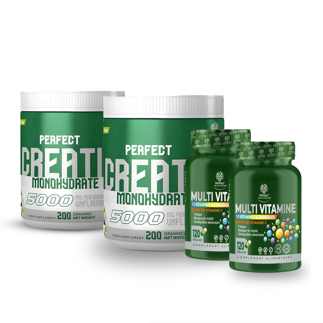 Pack Créatine Perfect + 2 Multi-Vitamine