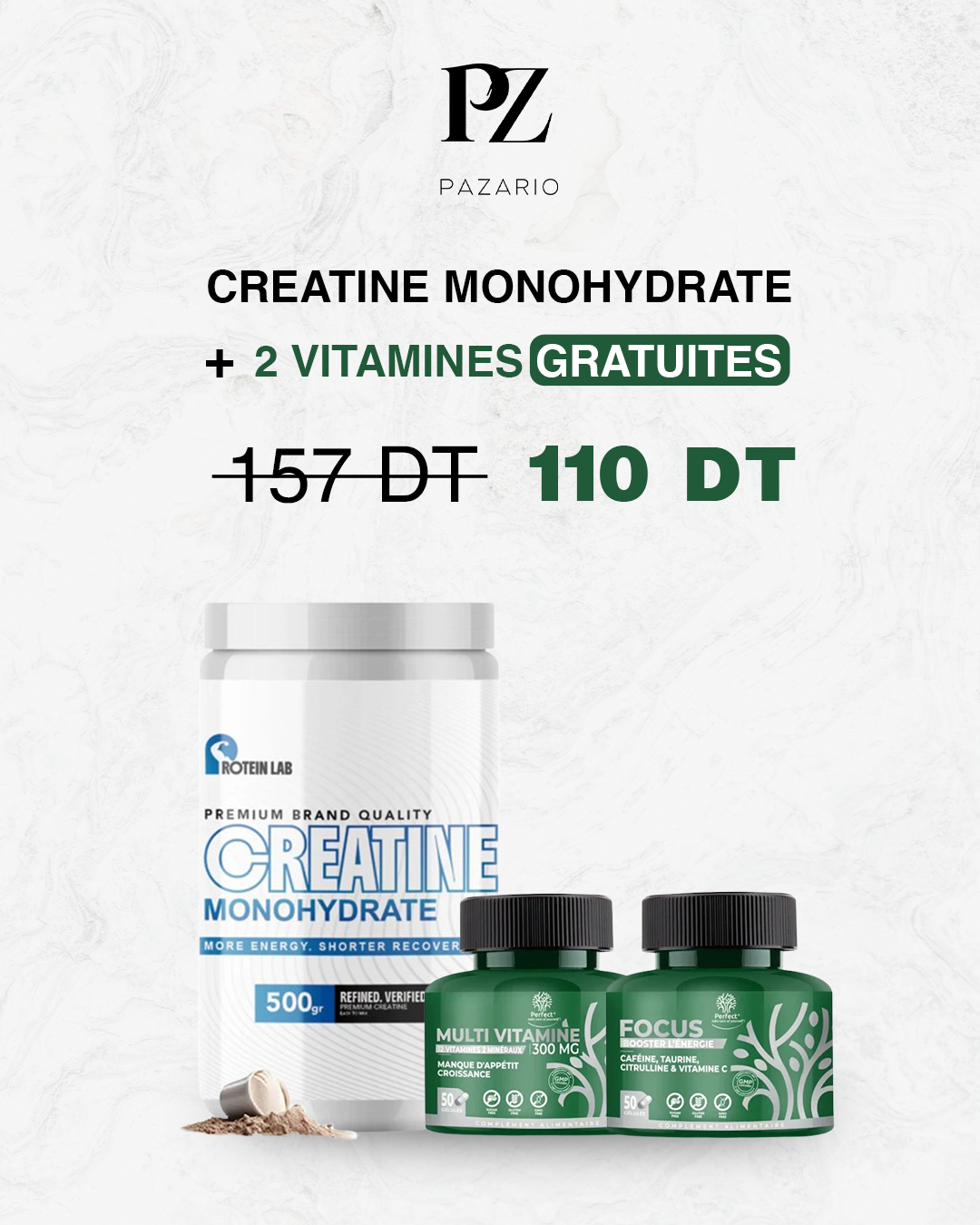 Pack Créatine Protein Lab