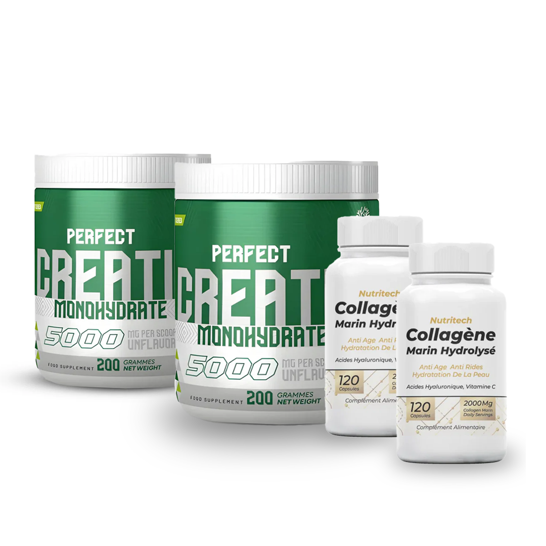 Pack Créatine Perfect + 2 Collagen-Marin
