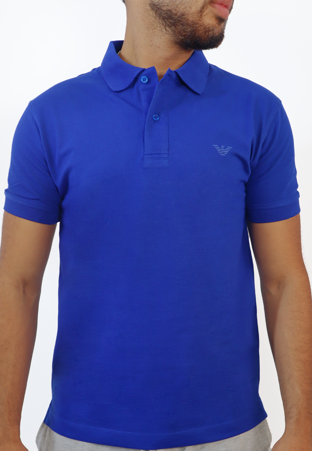 ARMANI Polo Bleu Royal