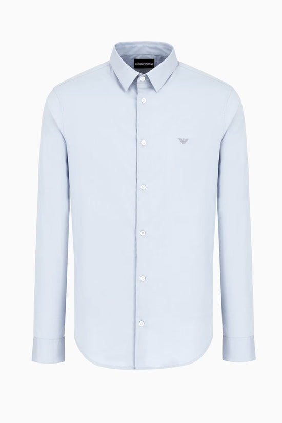 ARMANI Chemise Slim Fit Baby Bleu