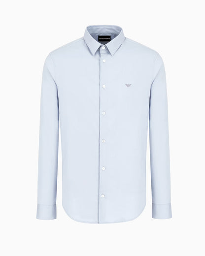 ARMANI Chemise Slim Fit Baby Bleu