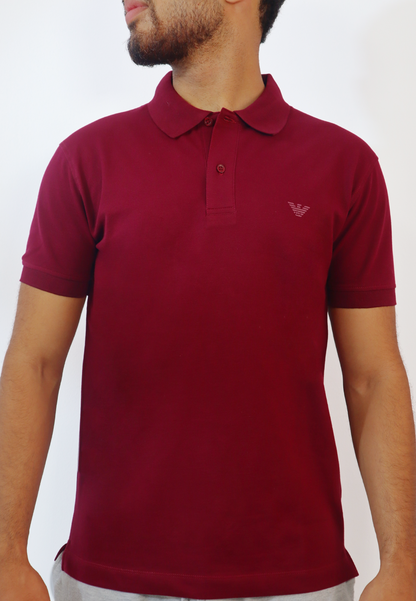 ARMANI Polo Bordeaux