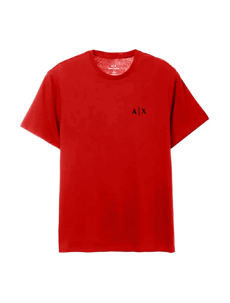 Armani Exchange t-shirt à logo brodé cousu - Rouge
