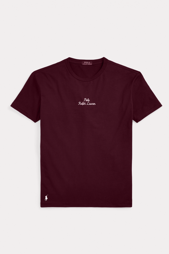 Polo Ralph Lauren T-shirt à logo en jersey Classic Fit Unisex Aubergine