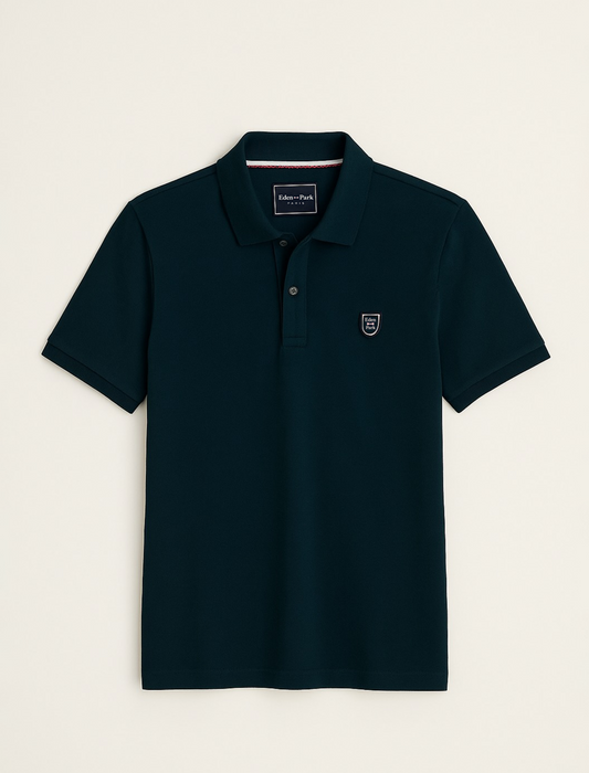 Eden Park Polo -  Bleu Pétrole