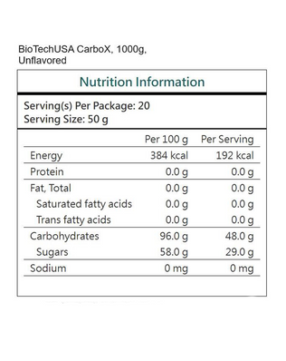 Carbox BiotechUSA - 1000 Grammes