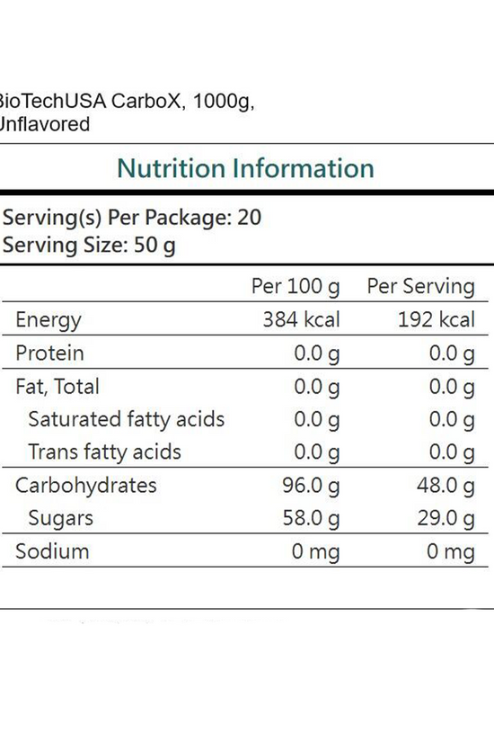 Carbox BiotechUSA - 1000 Grammes