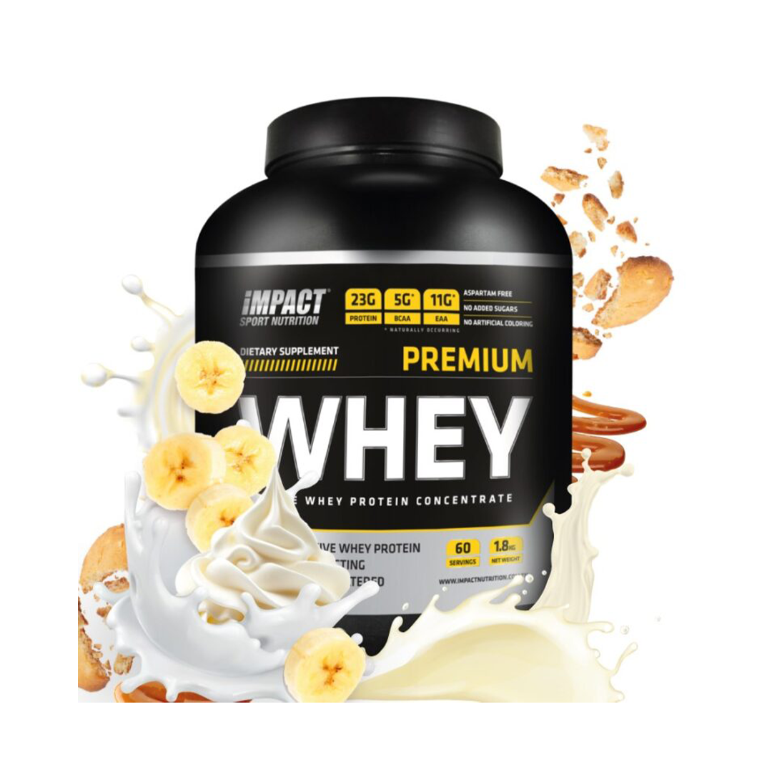 Whey Premium en pot de 1,8 kg Impact Nutrition