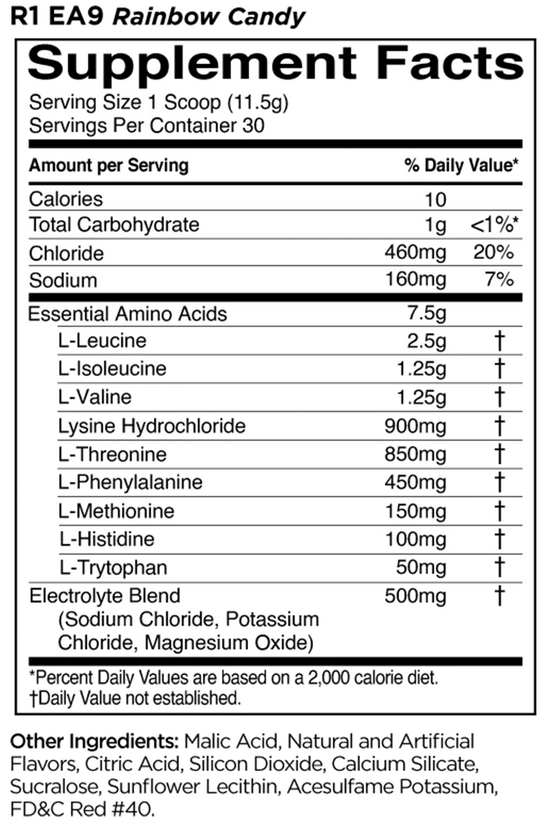 ESSENTIAL AMINO 9 / RULE 1 / 30 SERVINGS