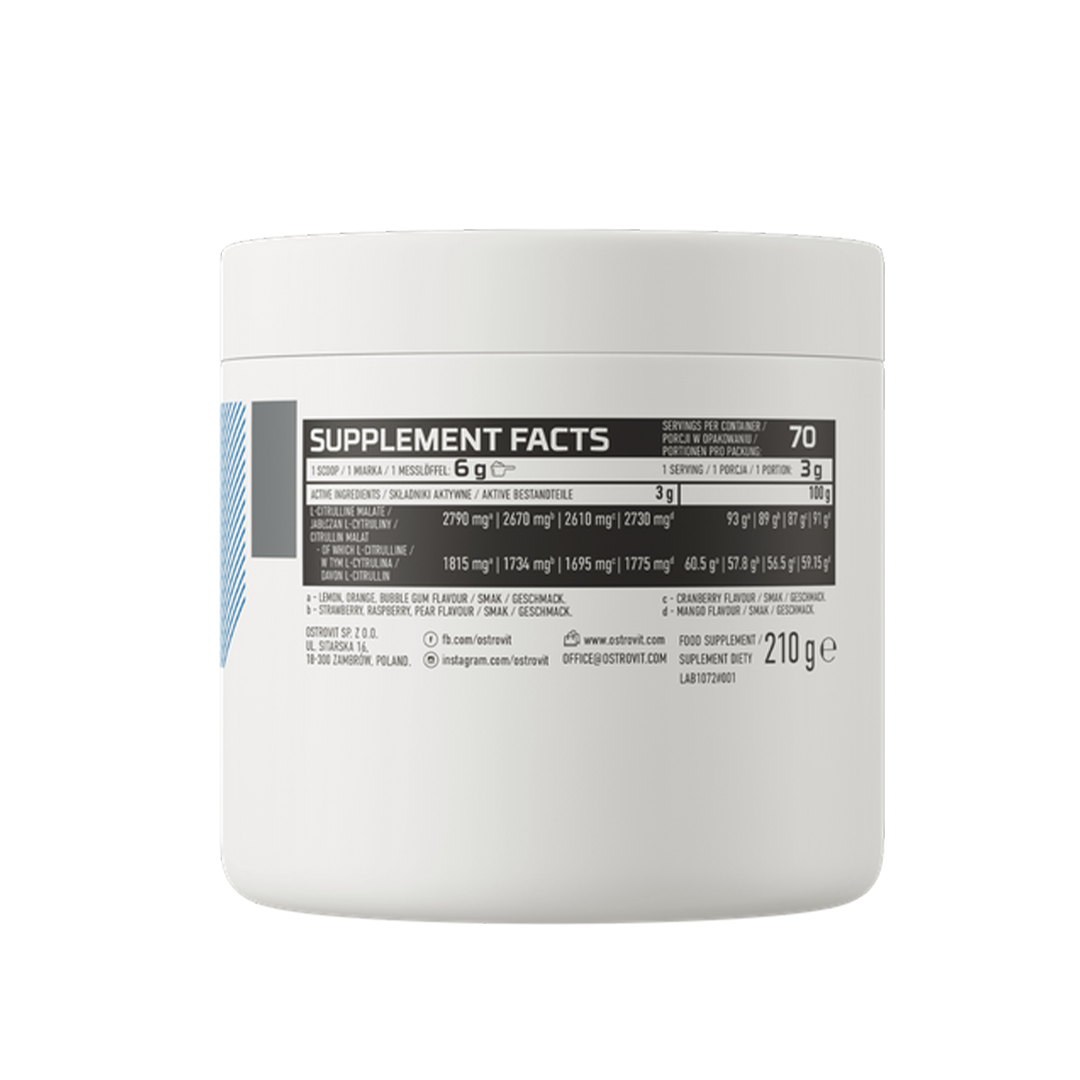 OstroVit Citrulline 210 g STRAWBERRY